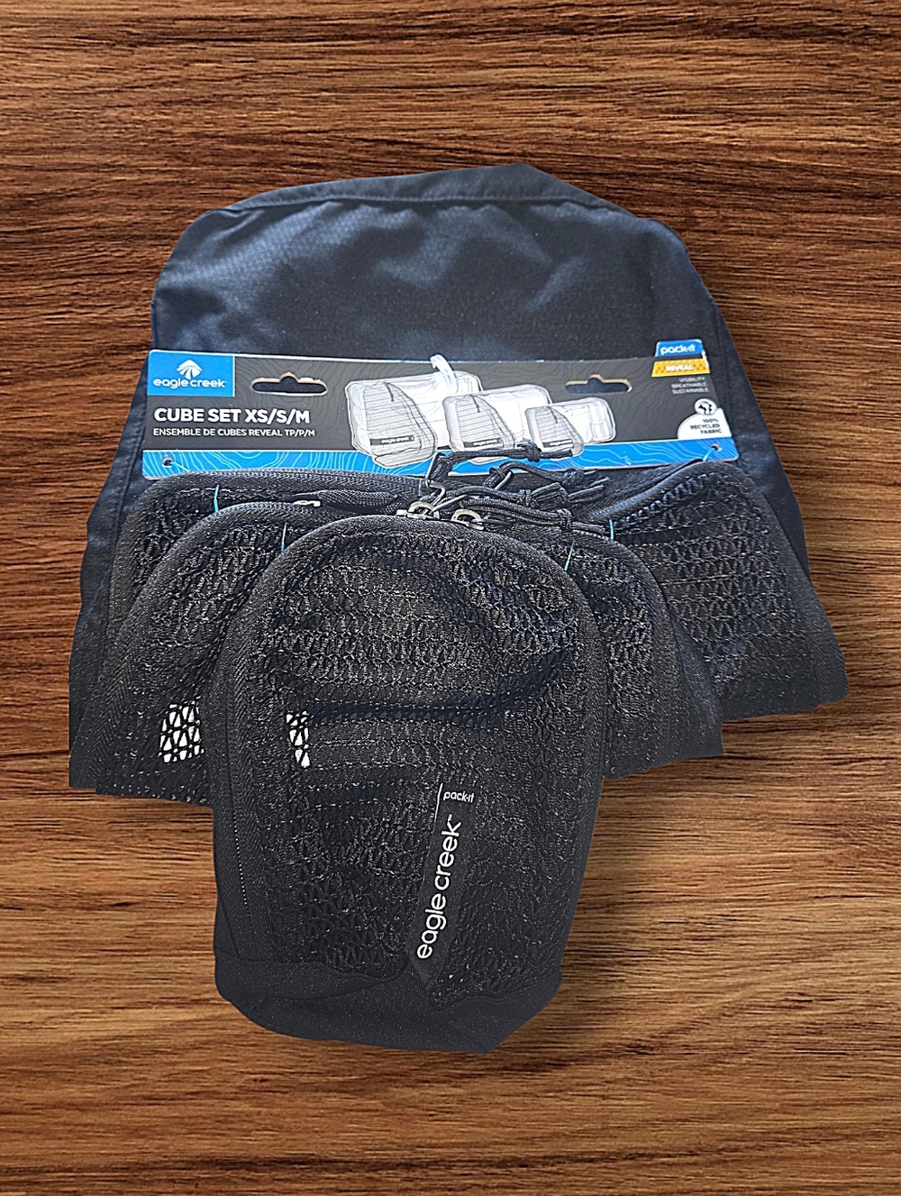 Eagle Creek Cube Set - Black Packing Cubes (XS/S/M)